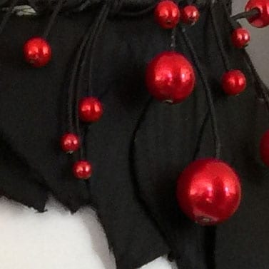 cherry trim for 1950s cocktail hat